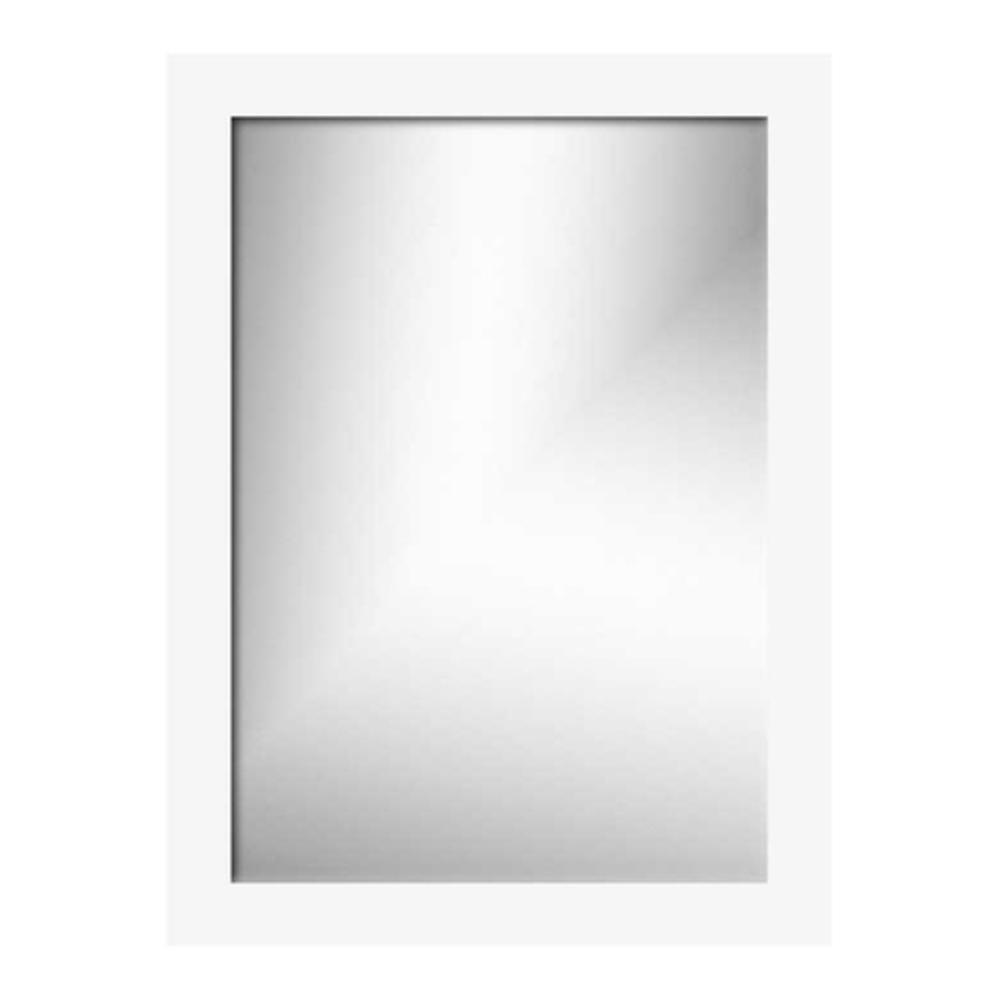 Strasser Satin White Framed Rectangle Mirror 