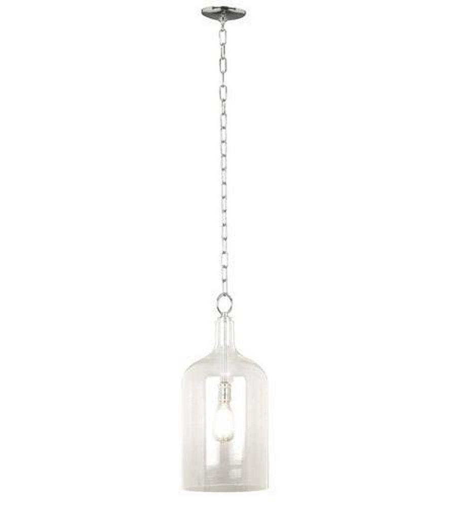Kenroy International Chrome 23 in. 150W 1-Light Pendant 