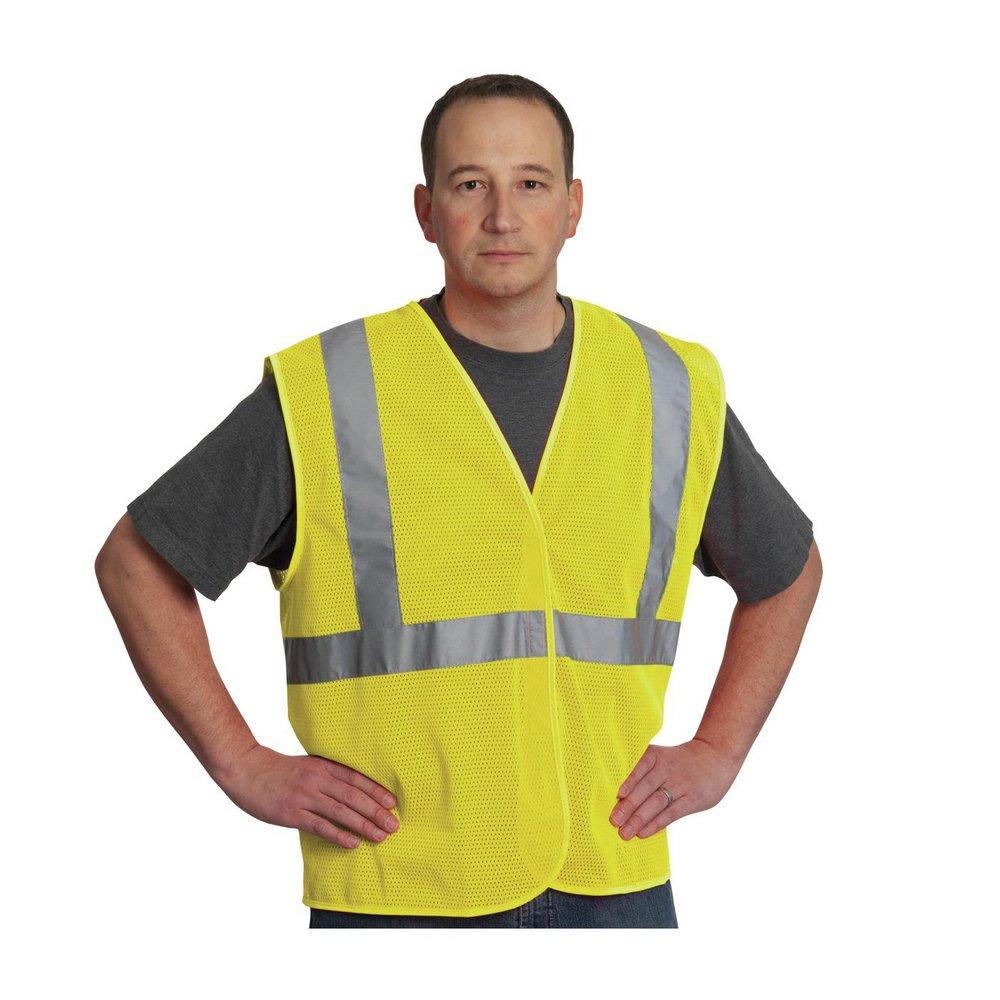 PIP&reg; Lime Green Safety Vest in Lime Green 