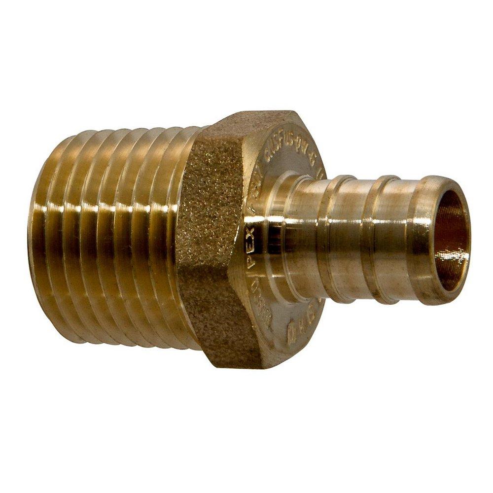 NIBCO Bronze PEX Crimp x MPT Adapter 