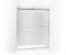 KOHLER Anodized Brushed Bronze 74 x 59-5/8 in. Shower Door 