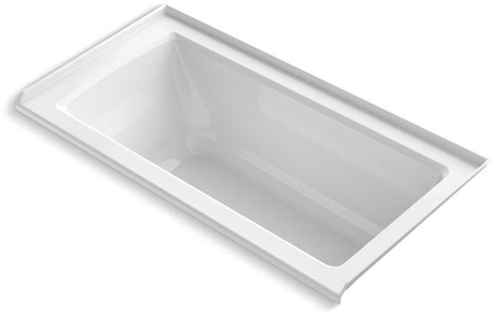 KOHLER White 60 x 30 in. Soaker Alcove Bathtub Right Drain 