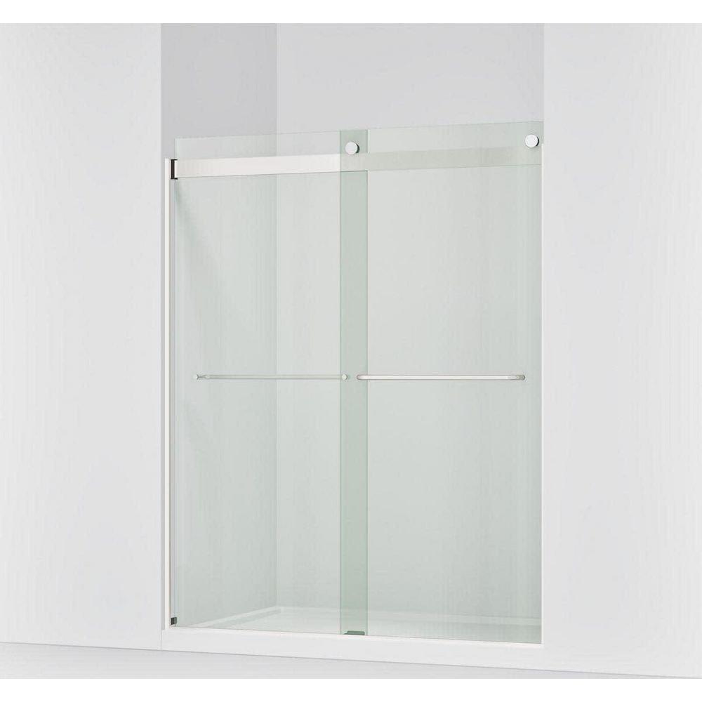 KOHLER Bright Silver 74 x 59-5/8 in. Shower Door with Towel Bar 