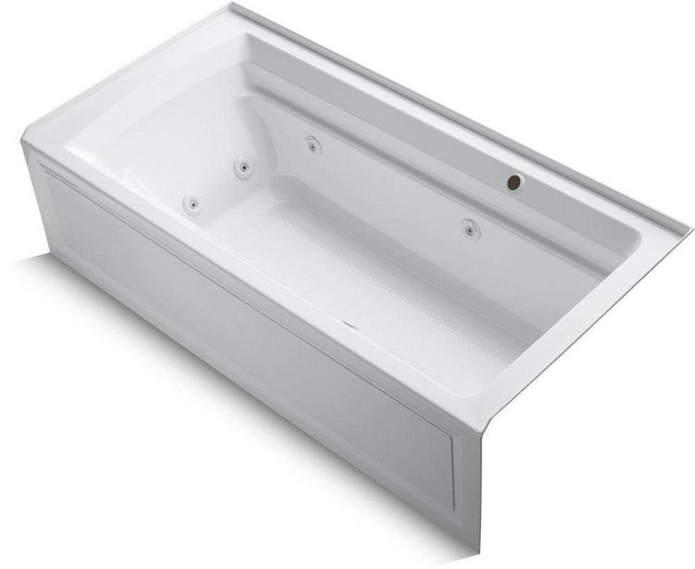KOHLER White 72 x 36 in. Bathtub with Right Hand Drain 