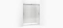 KOHLER Bright Silver 74 x 60-1/4 x 59-5/8 in. Frameless Sliding Shower Door with Crystal Clear Glass 