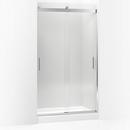 82 x 47-5/8 in. Frameless Sliding Shower Door in Bright Polished Silver