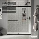 KOHLER Bright Polished Silver 82 x 47-5/8 in. Frameless Sliding Shower Door 