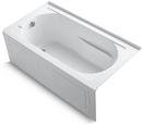 60 x 32 in. Bathtub with Left Hand Drain in White