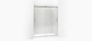 KOHLER Matte Nickel 74 x 60-1/4 x 59-5/8 in. Frameless Sliding Shower Door with Crystal Clear Glass 