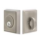 Emtek Products Satin Nickel Rectangle Single Cylinder Deadbolt 
