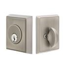 Rectangle Single Cylinder Deadbolt in Satin Nickel