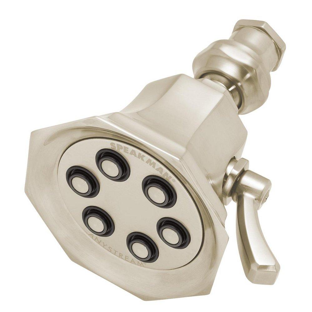 Speakman Brushed Nickel Multi Function Flood, Intense and Rain Showerhead 