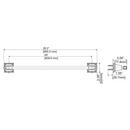 Speakman Polished Chrome 24 in. Towel Bar 