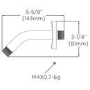 Speakman Polished Chrome Shower Arm and Flange 