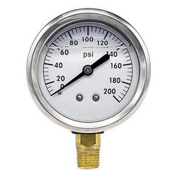 2-1/2 in. 200 psi Liquid Filled Pressure Gauge