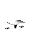 Bathroom Sink Faucet with Double Knob Handle in Polished Chrome (Less Pop-Up)