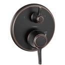 Two Handle Pressure Balancing Valve Trim in Rubbed Bronze