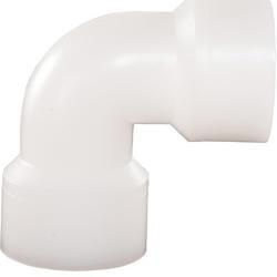3/4 in. Socket Fusion Straight Polypropylene and Polybutylene 90 Degree Elbow in White
