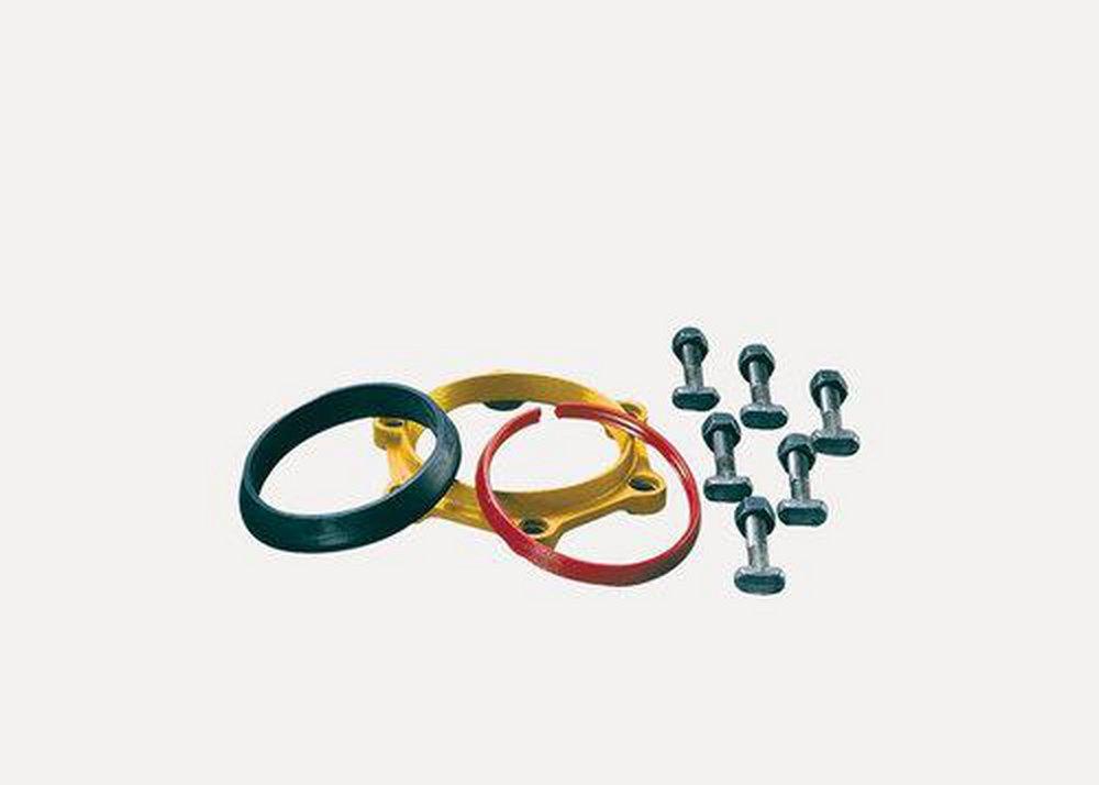 Romac Industries Blue Ductile Iron, Stainless Steel and Plastic Mechanical Joint Accessory Pack 