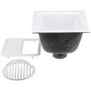 Zurn White Floor Mount Cast Iron Floor Sink 