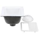 Zurn White Floor Mount Cast Iron Floor Sink 