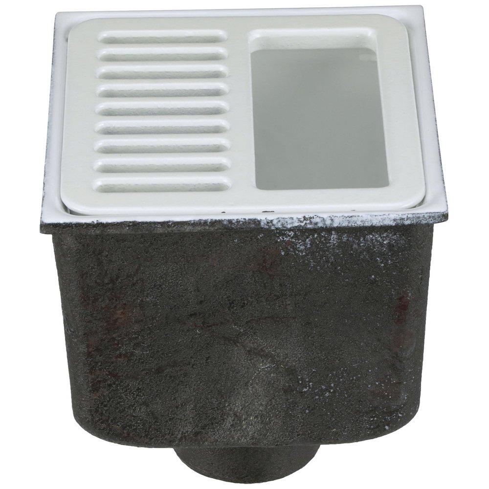 Zurn White Floor Mount Cast Iron Floor Sink 