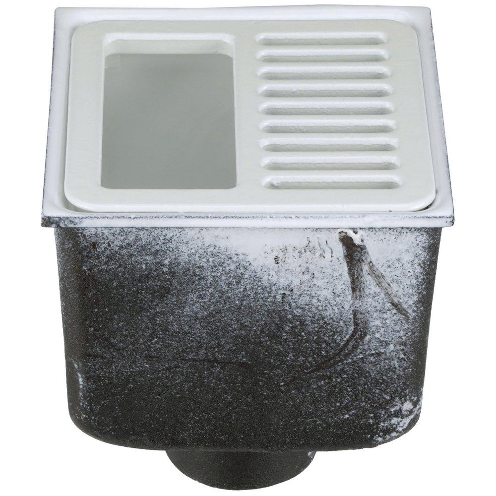 Zurn White Floor Mount Cast Iron Floor Sink 