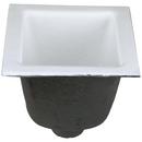 Zurn White Floor Mount Cast Iron Floor Sink 