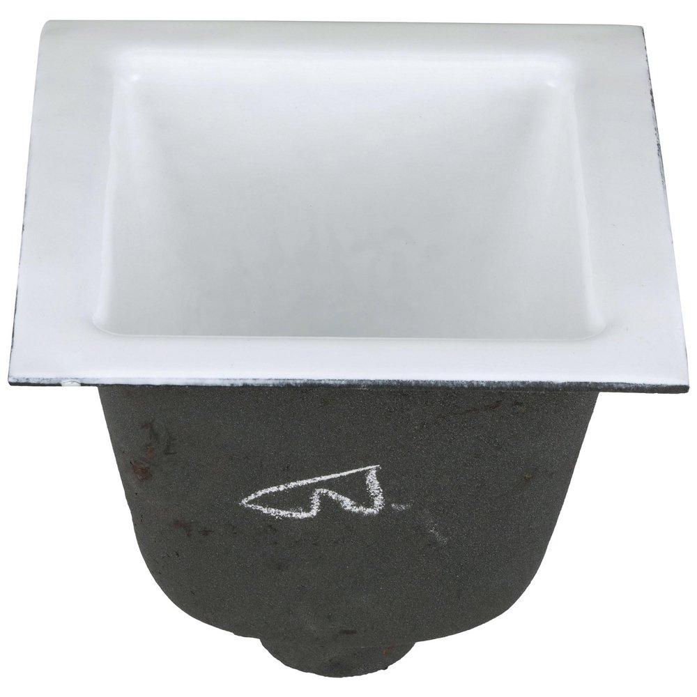 Zurn White Floor Mount Cast Iron Floor Sink 