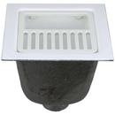 Zurn White Floor Mount Cast Iron Floor Sink 