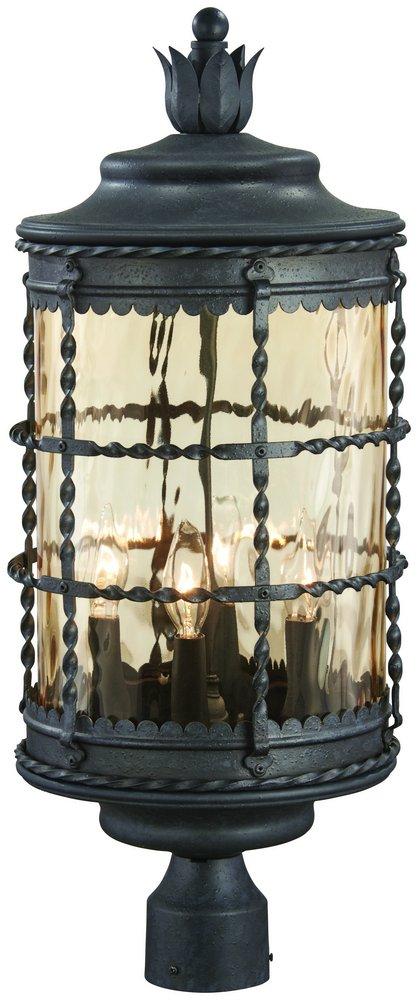 Minka Spanish Iron 60W 4-Light Post Lantern 