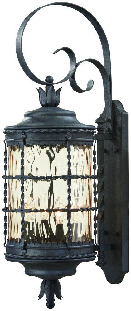 Minka Spanish Iron 60W 4-Light Outdoor Wall Sconce 