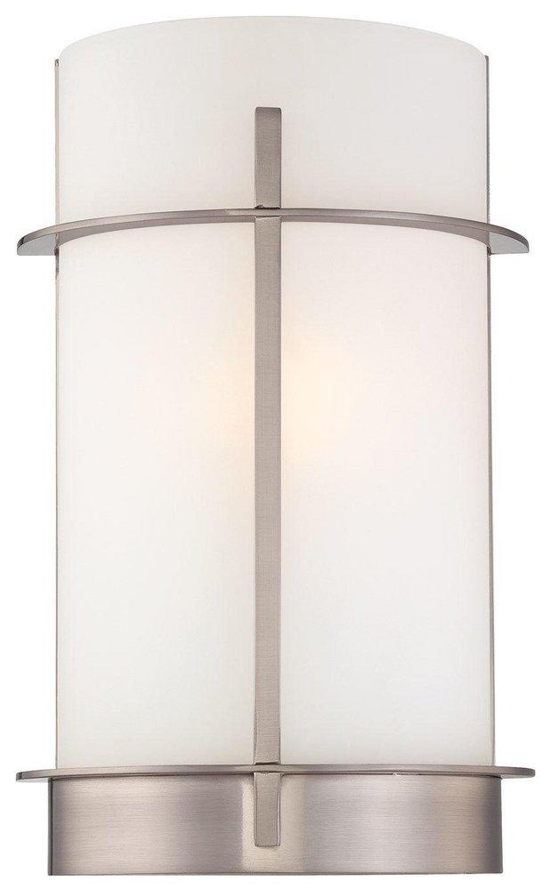 Minka Lavery Brushed Nickel 100W 1-Light Medium E-26 Wall Sconce 