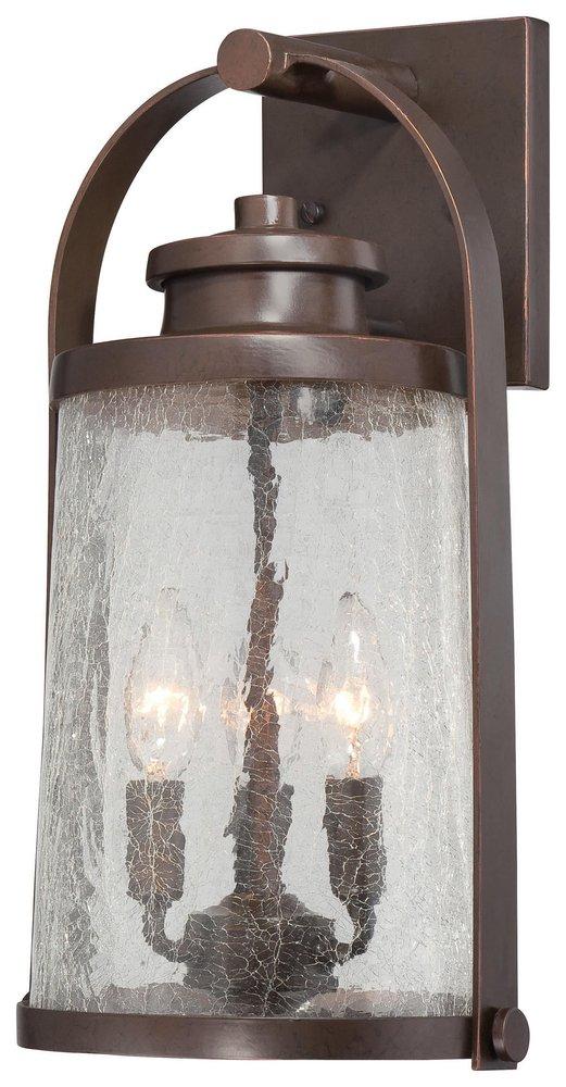 Minka Architectural Bronze 60W 3-Light Candelabra E-12 Incandescent Wall Lantern 