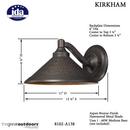 Minka Aspen Bronze&trade; 12-1/4 in. Medium E-26 Base Wall Sconce 