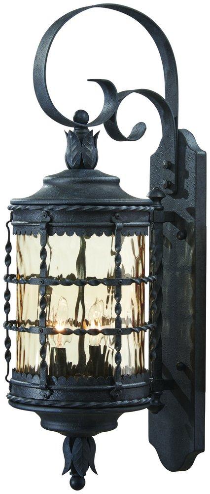 Minka Spanish Iron 28-1/4 in. 60W 2-Light Outdoor Wall Bracket 