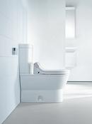 Duravit White 1.28 gpf Elongated Floor Mount Two Piece Toilet 