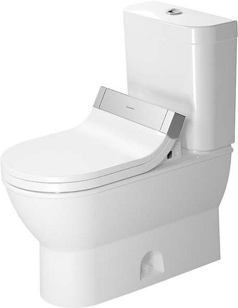 Duravit White 1.28 gpf Elongated Floor Mount Two Piece Toilet 