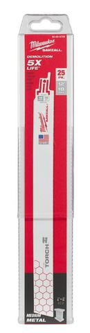 Milwaukee&reg; Silver 12 SUPER SAWZALL Blade 18 Teeth Per Inch 