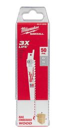 Milwaukee&reg; Silver 6 in. Reciprocating Saw Blade (Pack of 50) 
