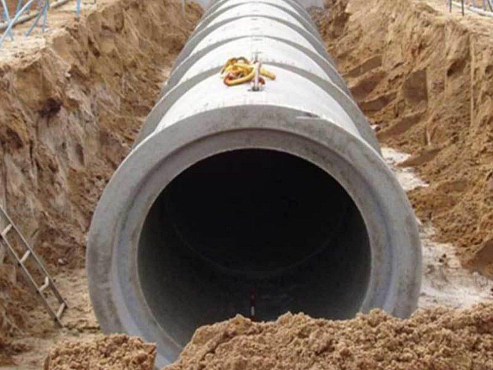 14 x 23 in. Bell End Cement Lined Reinforced Concrete Pipe 