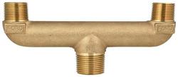 1 x 3/4 x 3/4 in. MIPT Water Service Brass U Branch Piece