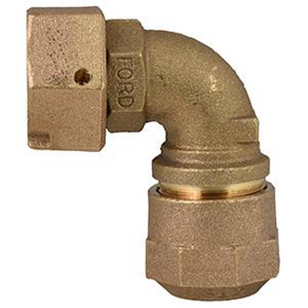 Ford Meter Box Swivel x Quick Joint 90 Degree Bend with Swivel 