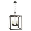 Visual Comfort & Co. Signature Aged Iron 4-Light 60W Hanging Lantern 