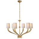 Visual Comfort & Co. Signature Antique Burnished Brass 60W 6-Light Medium E-26 Incandescent Chandelier 