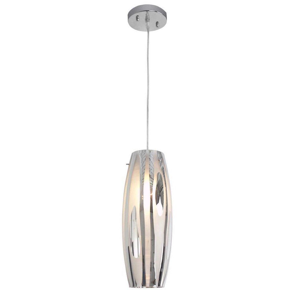 Varaluz Chrome 100W 1-Light Medium E-26 Base Mini Pendant 
