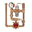 Leonard Valve Rough Bronze Thermostat Mixing Valve in Rough Finish for Safety Shower System 