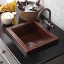Native Trails Antique 17 x 15 in. Drop-in Copper Bar Sink 