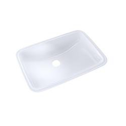20-7/8 in. Undermount Rectangular Vitreous China Bathroom Sink in Cotton