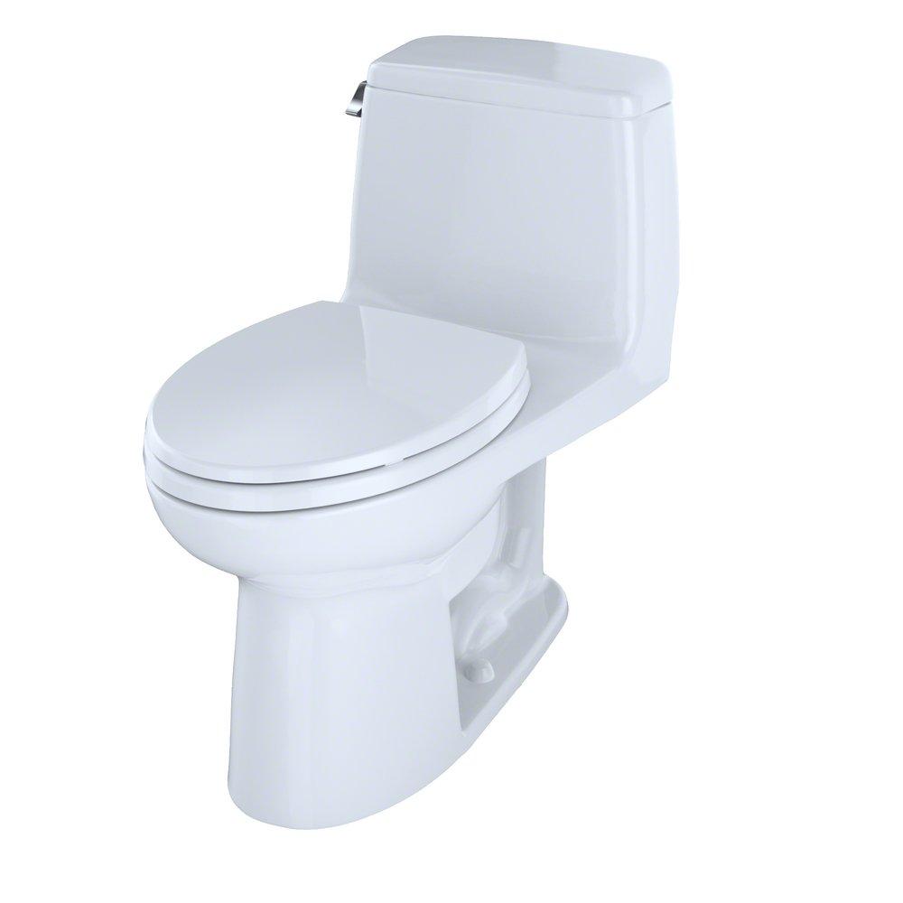TOTO Cotton 1.28 gpf Elongated One Piece Toilet 